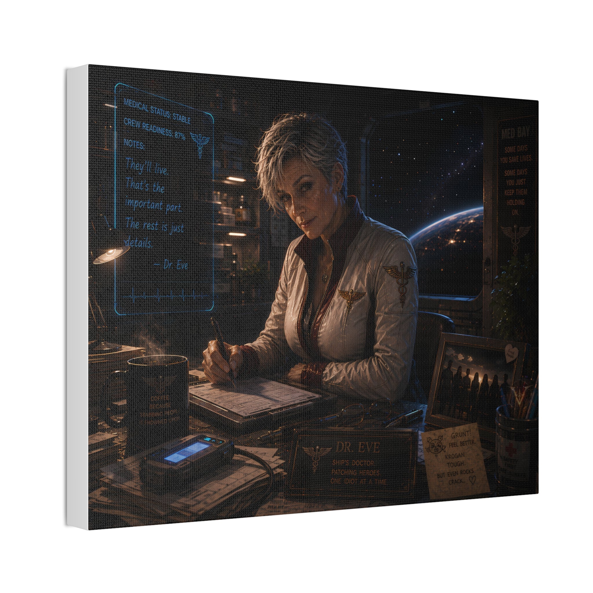 Holding the Line — Canvas Wall Art