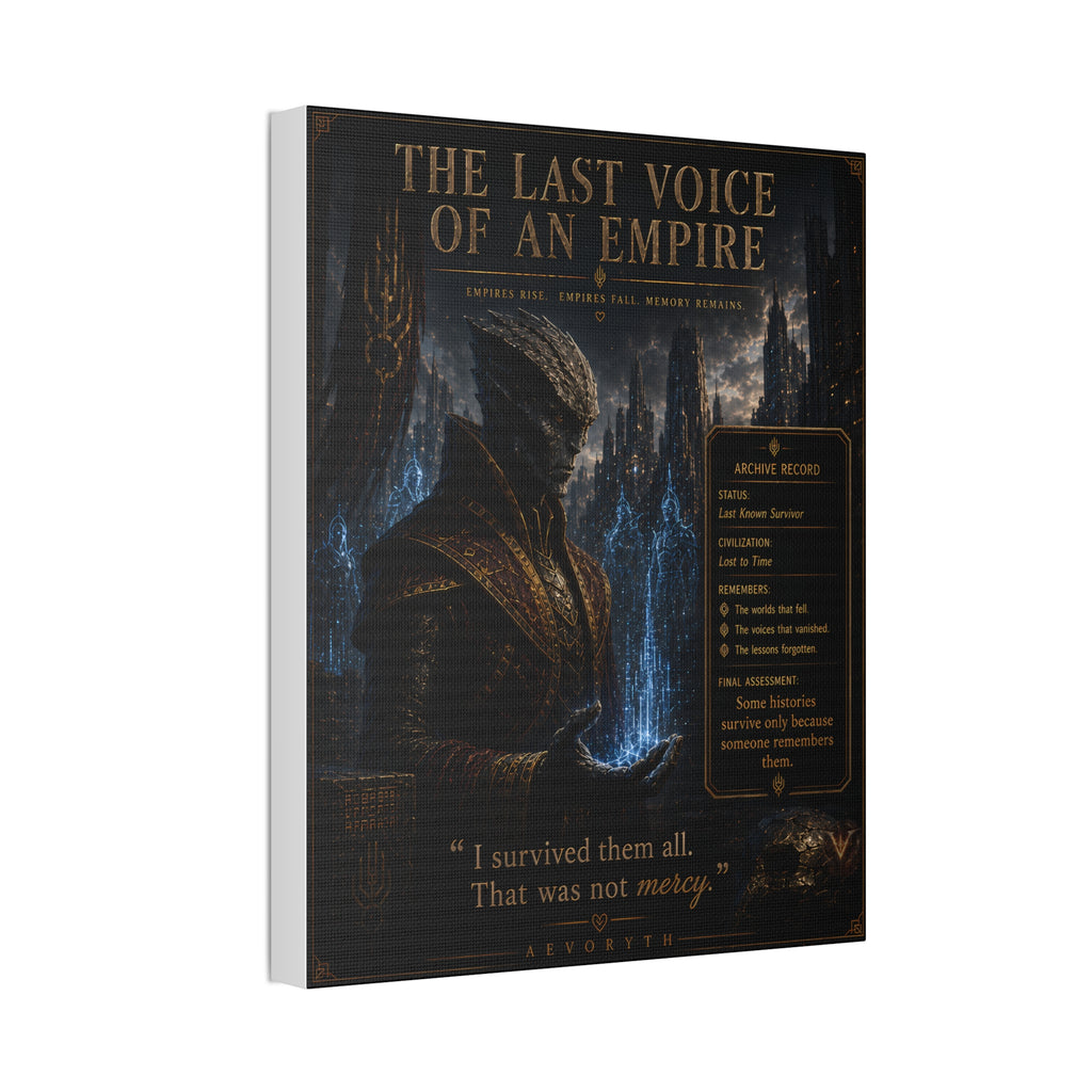 The Last Voice of an Empire — Canvas Wall Art