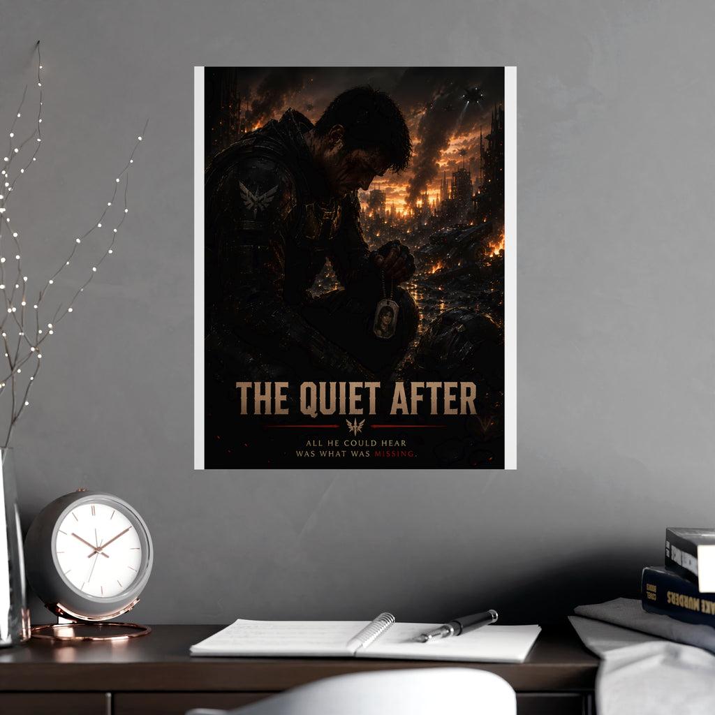 Unleashed Cyberpunk Poster — Woman Warrior Matte Art Print (Vertical & Horizontal)